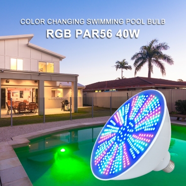 40W 12V Color Changing LED Pool Light for Inground Swimming Pool
