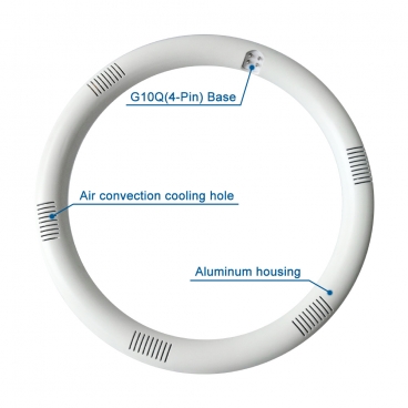 12 Inch 6000K T9 LED Circline Light Bulb